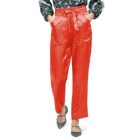 NWT J.Crew Drapey tie-waist cargo pant Size 4 - Picture 2 of 5